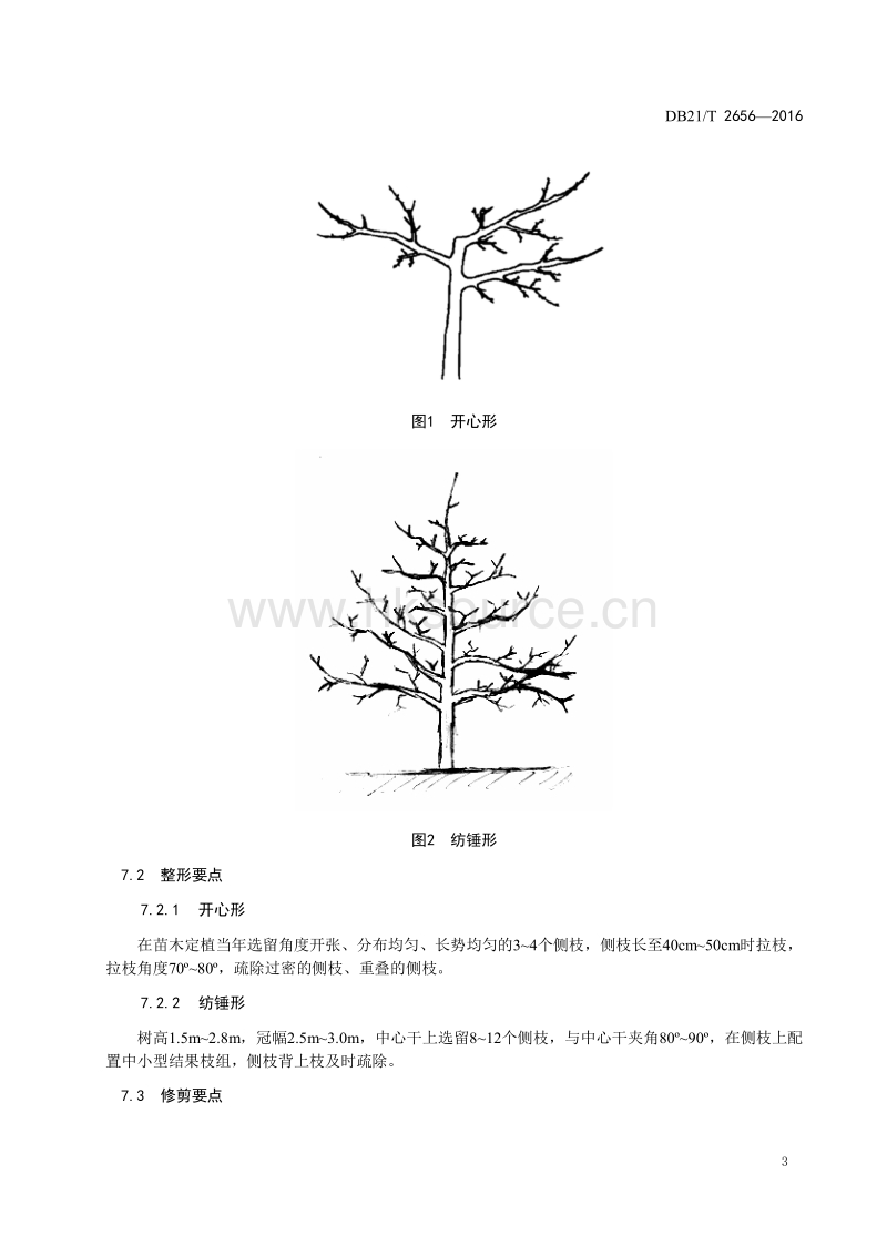 DB21/T 2656-2016 日光温室杏生产技术规程.pdf_第5页