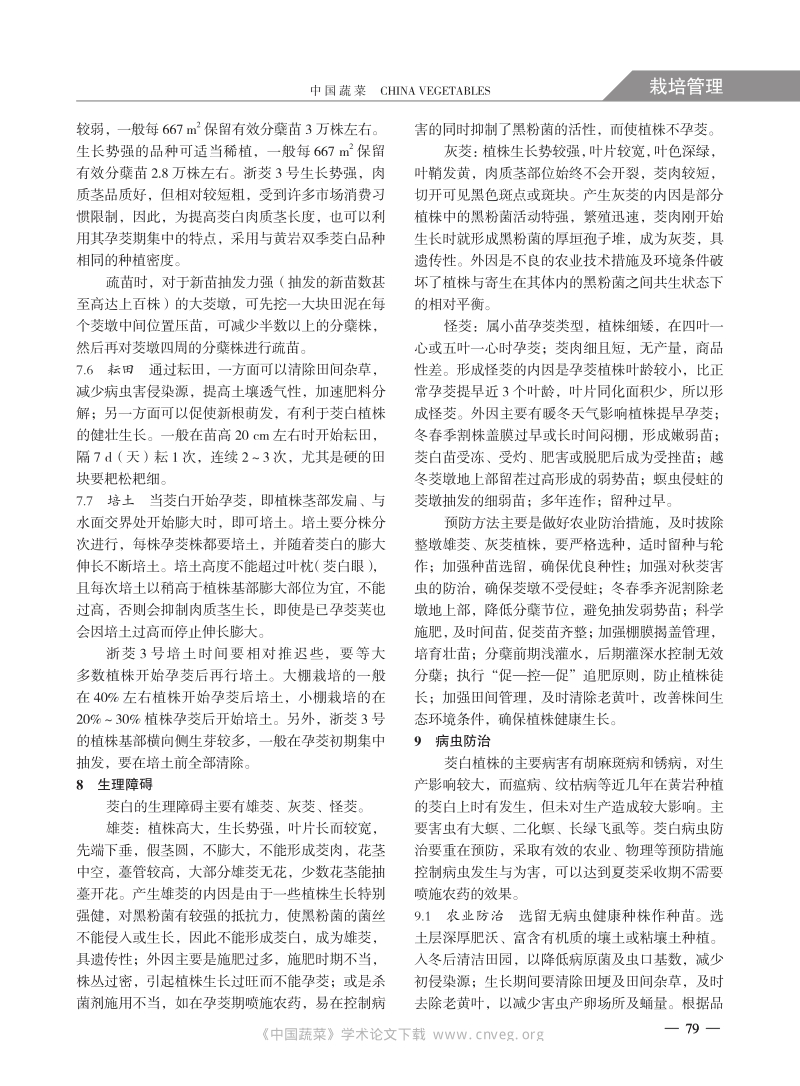蒋卫杰博士：聚焦生产一线（三十三）黄岩设施茭白高效栽培技术_第4页