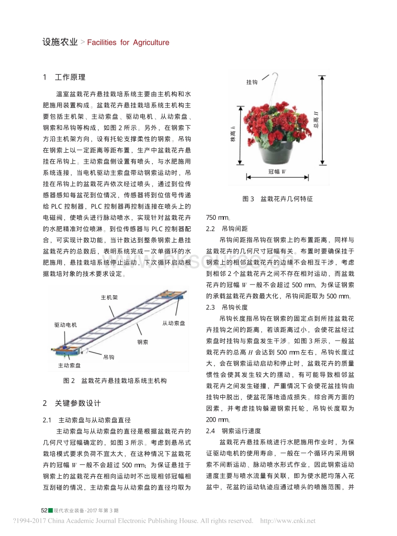 温室盆栽花卉悬挂栽培系统开发_第2页