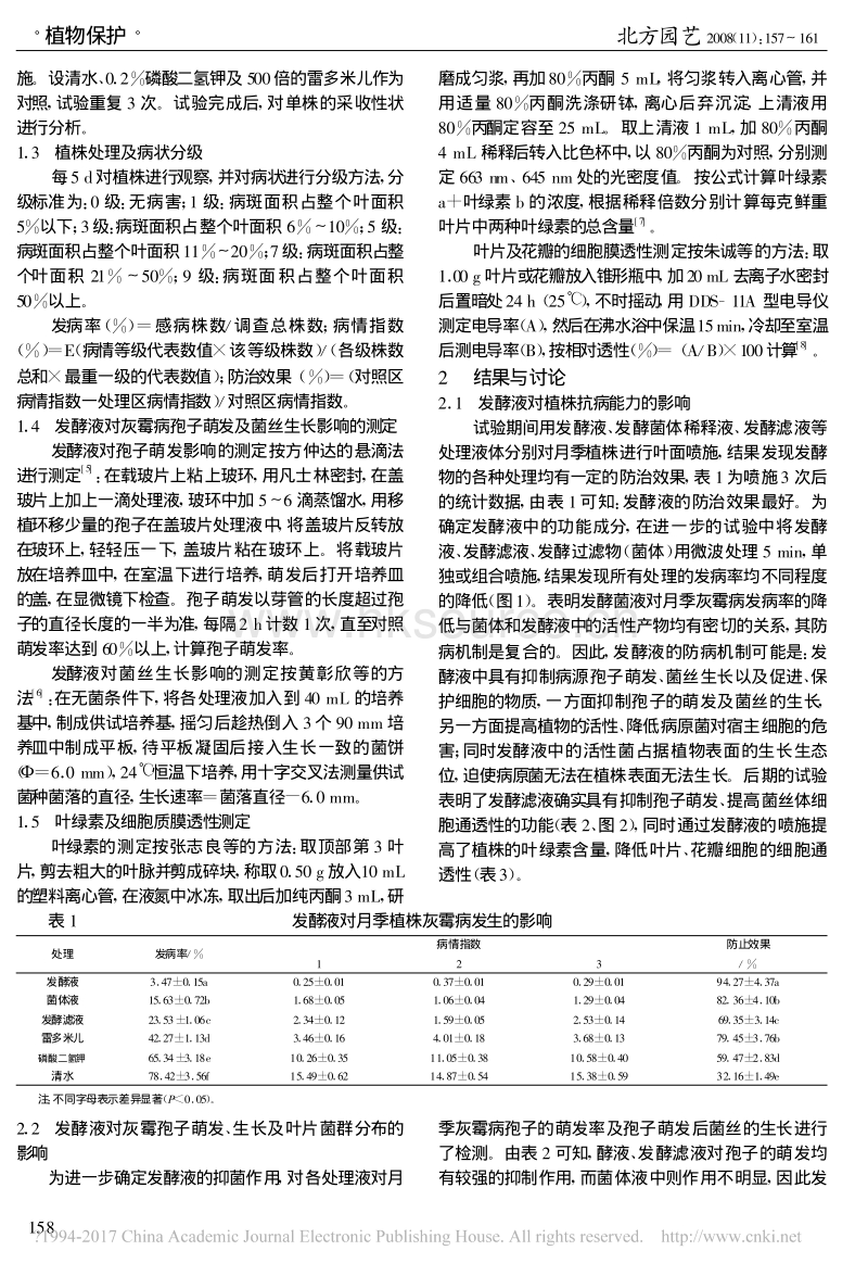 有机物发酵液对温室大棚月季灰霉病发病率及采后性状的影响_第2页