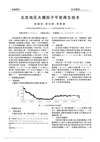 北京地区大棚茄子平茬再生技术