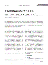 番茄褪绿病毒在湖南省首次发生_王雪忠.pdf