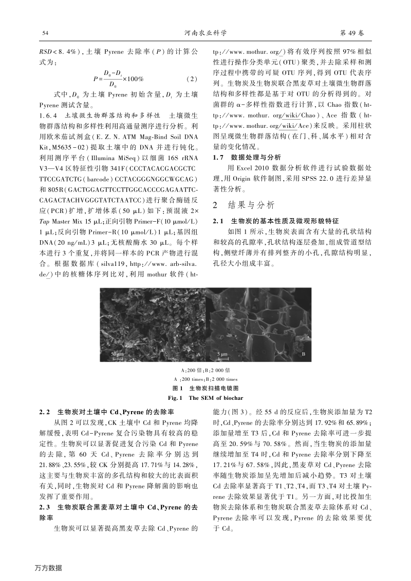 茄子秆生物炭联合黑麦草对土壤镉-芘复合污染修复的影响.pdf_第4页