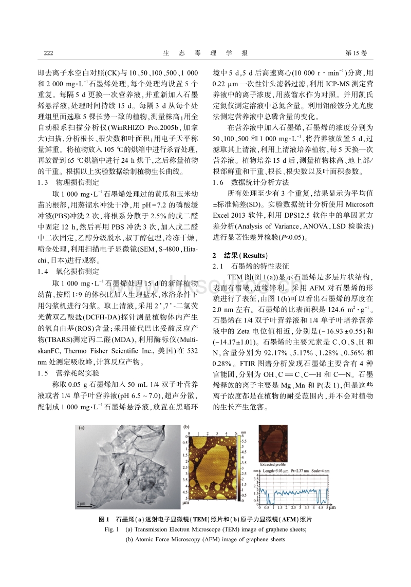 石墨烯对高等植物幼苗的毒性及机理探究.pdf_第3页