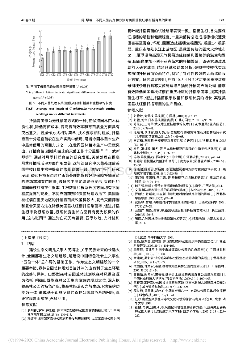 不同灭菌药剂和方法对美国垂枝红樱扦插育苗的影响.pdf_第4页