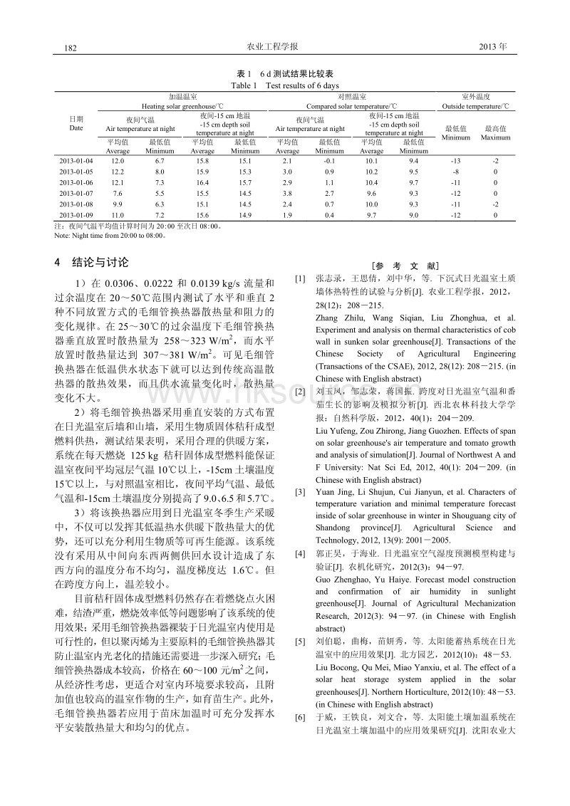 基于毛细管换热器的日光温室低温供暖系统设计.pdf_第5页