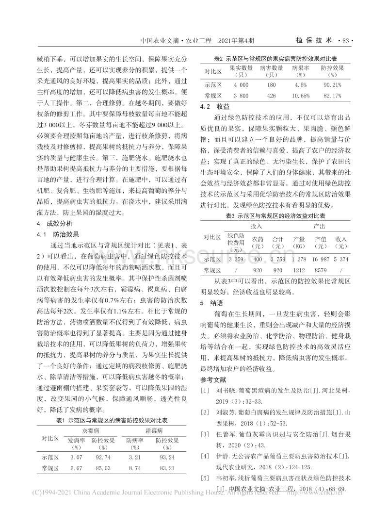 南宁地区葡萄病虫害绿色防控技术_甘晓静.pdf_第3页