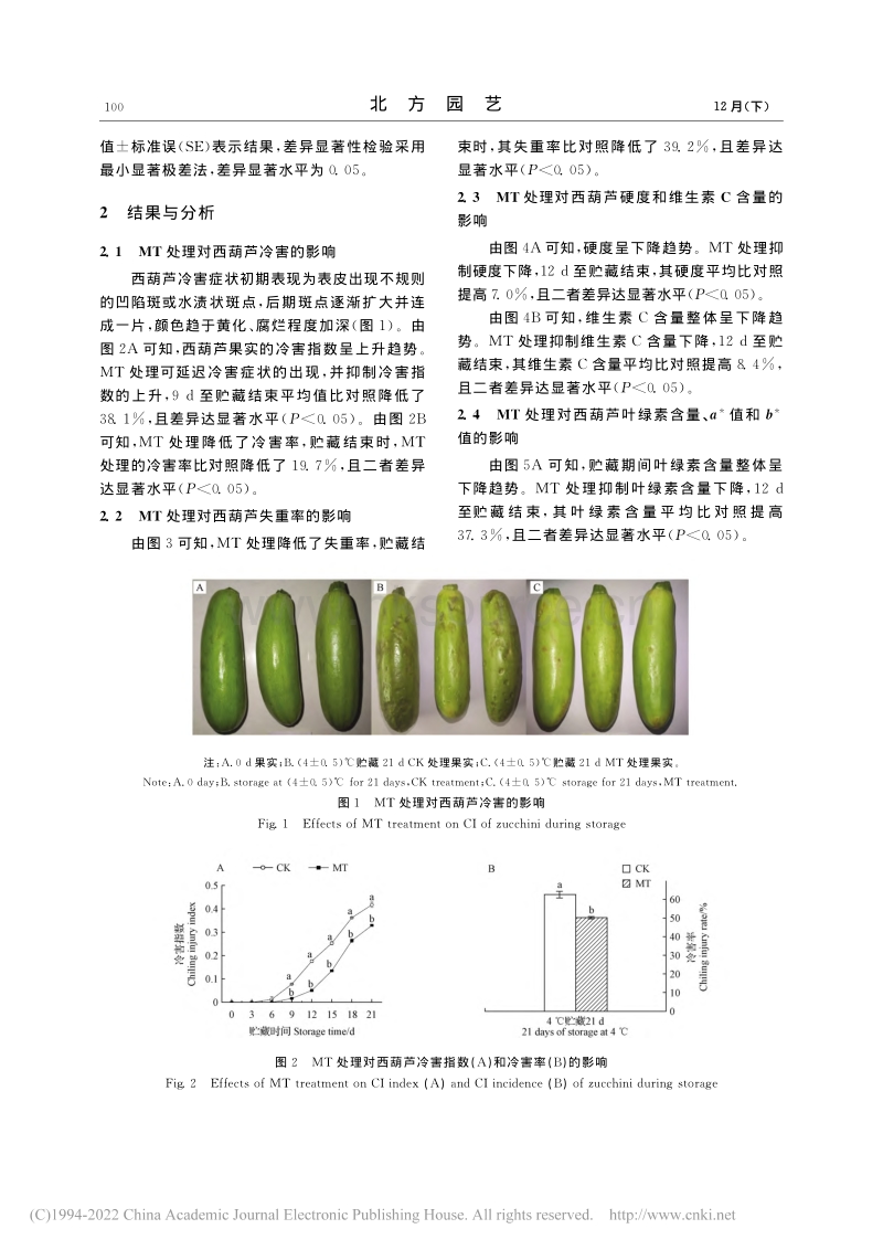 褪黑素处理对西葫芦果实冷害和品质的影响.pdf_第3页