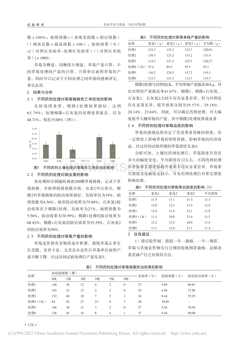 不同药剂处理土壤对大棚草莓生长的影响.pdf_第2页