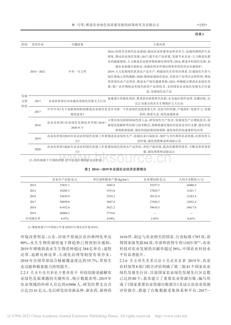 推进农业绿色高质量发展的政策研究及实践启示.pdf_第5页