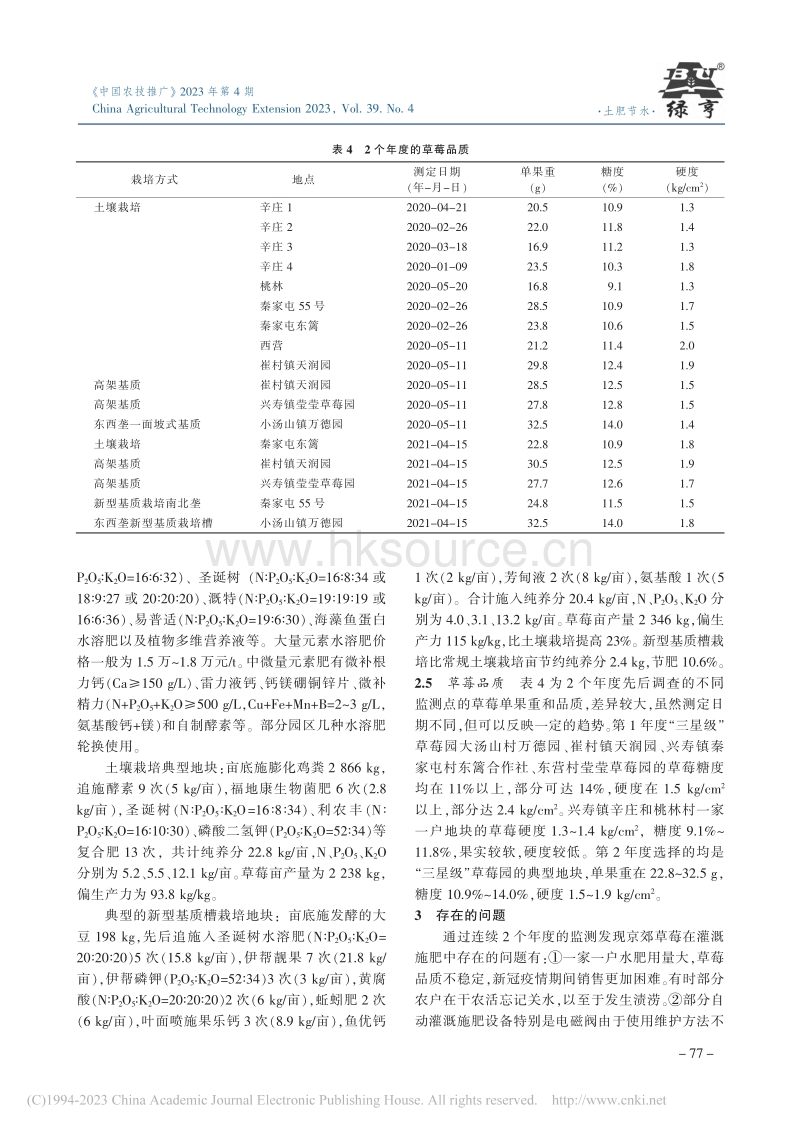 京郊草莓灌溉施肥现状及建议.pdf_第4页