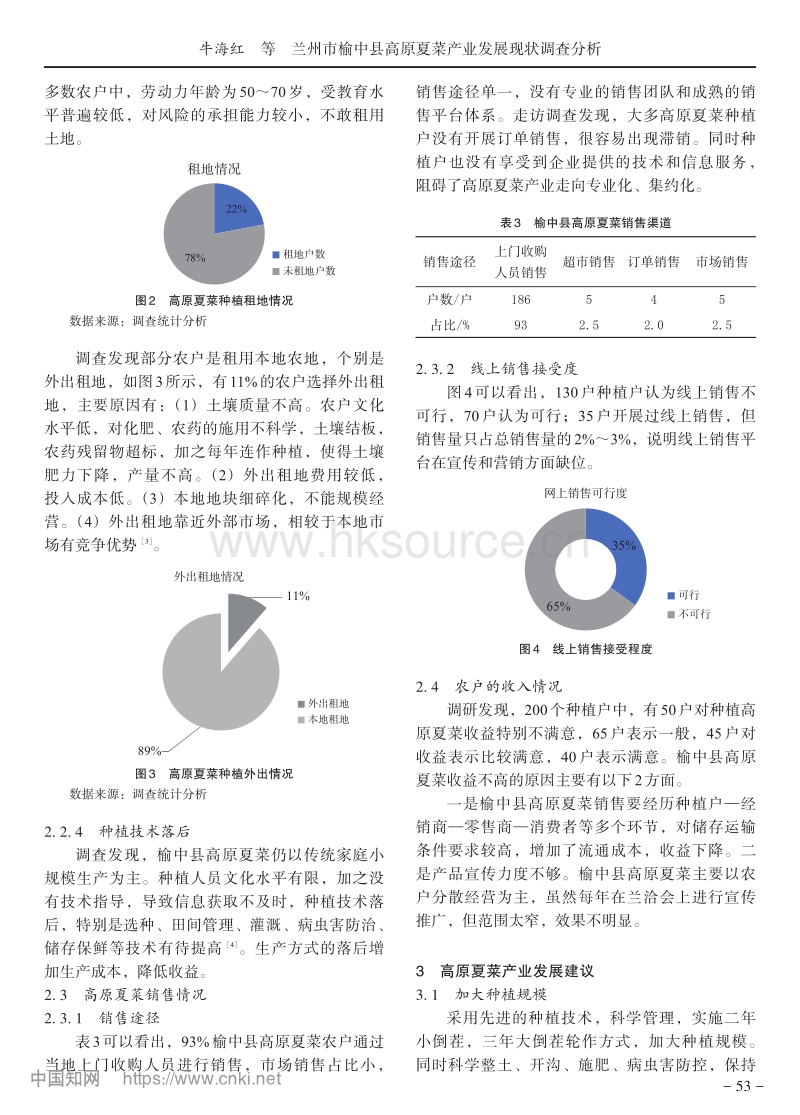 兰州市榆中县高原夏菜产业发展现状调查分析_牛海红.pdf_第3页