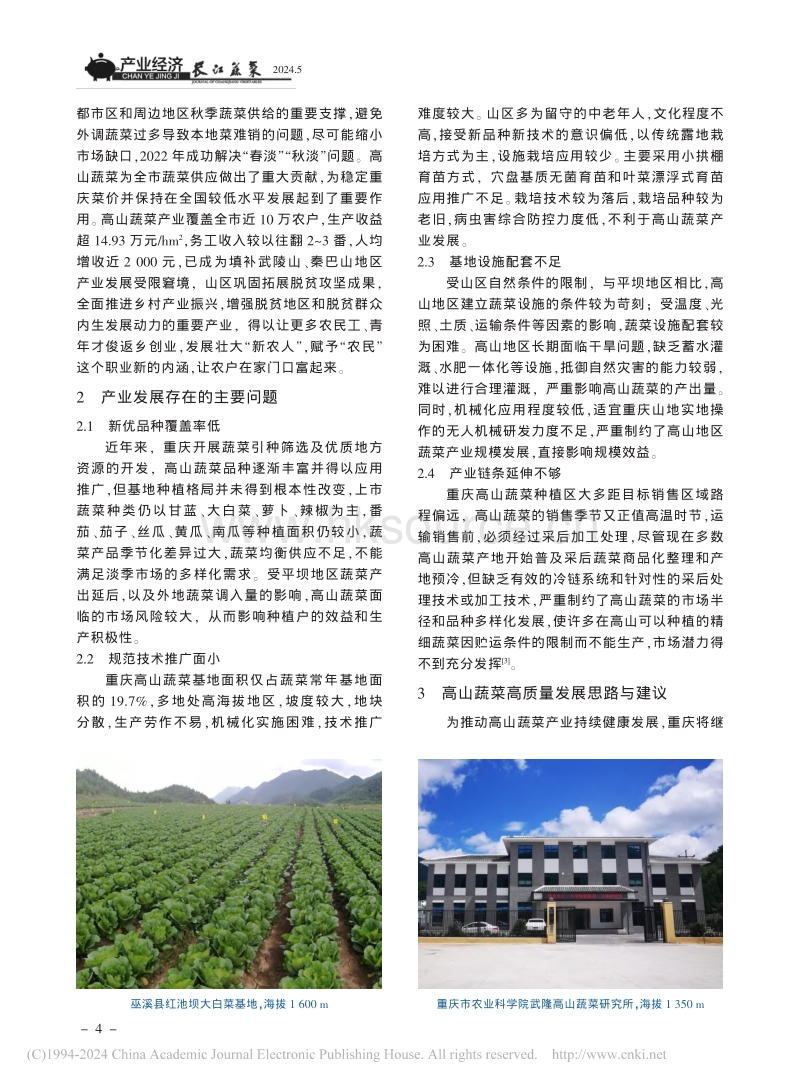 重庆高山高原蔬菜产业发展研究_彭翎凌.pdf_第4页